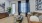 a living room with a couch and a table